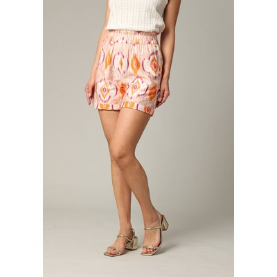 Short femme en viscose ethnique avec taille élastiquée SEVIRA DEELUXE