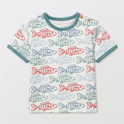 T-shirt manches imprimé en coton BIO GOTS BOUT'CHOU