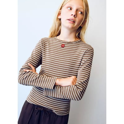 T-shirt coton à rayures MANGO KIDS