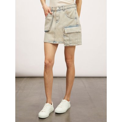 Jupe avec poches en denim à teintes superposées MOTIVI