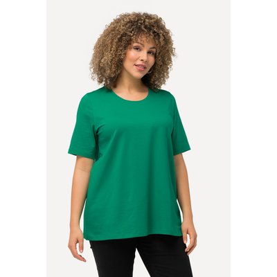T-shirt en coton bio. Col rond et manches ULLA POPKEN