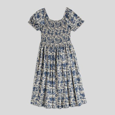 Robes longue à smocks imprimée MONOPRIX
