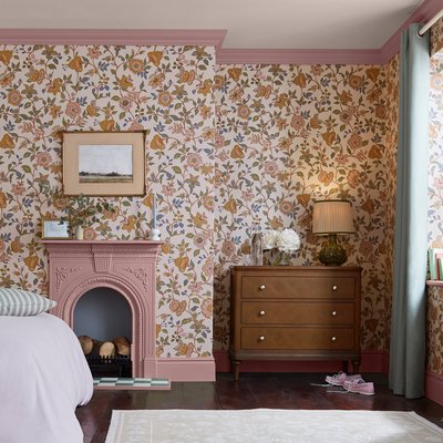 Papier peint Envolée de fleurs jacobines JOULES