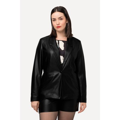 Blazer cuir noir femme La Redoute
