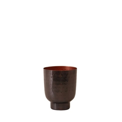 Coupe en métal martelé 13x10cm ORNAMI