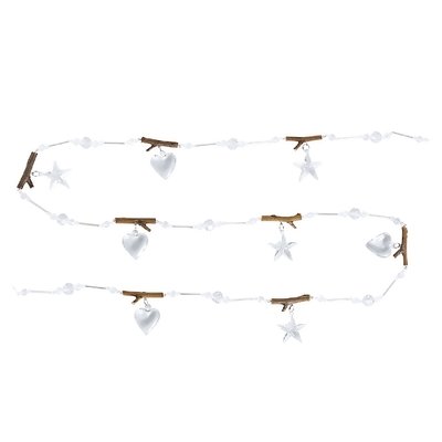 Guirlande décorative de cœurs et d'étoiles en verre H180 SIA DECO