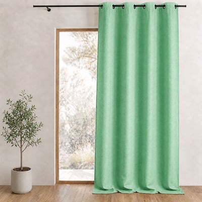 Rideau uni occultant et isolant thermique avec doublure polaire HOME MAISON