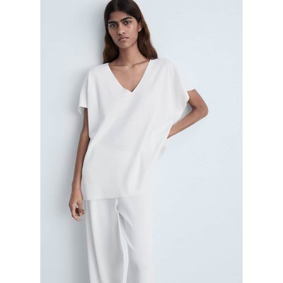 Top en maille col V MANGO