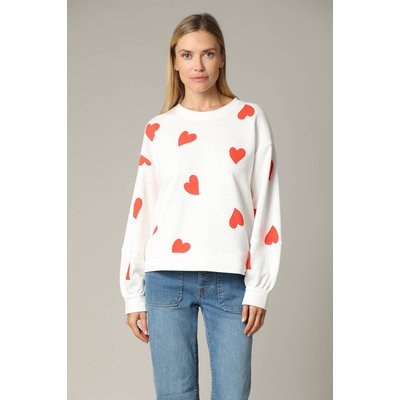 Sweat oversize en coton avec imprimés cœurs MITSIE DEELUXE