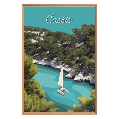 Tableau Mural Illustration Cassis MER CEANOTHE