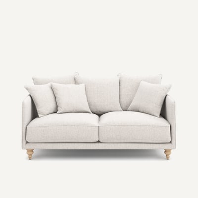 Kompaktes 3-Sitzer-Sofa aus meliertem Stoff, LAZARE AM.PM