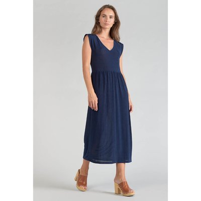 Sleeveless V-Neck Midi Dress LE TEMPS DES CERISES