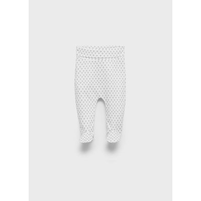 Pantalon à pieds coton imprimé MANGO BABY