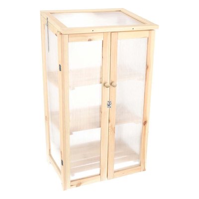 Serre en pin naturel Texel Hauteur 125,2 cm JARDINDECO