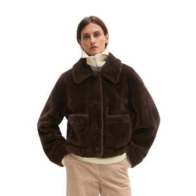 Veste en peluche coupe classique en polyester recyclé MARC O'POLO