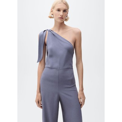 Combinaison satinée asymétrique nœud MANGO