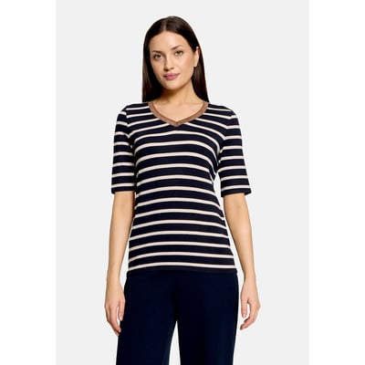 T-shirt à rainures à encolure en v BETTY BARCLAY