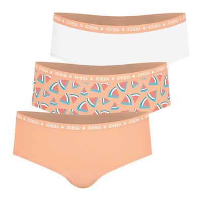 Boxers, lot de 3, ecopack girl mode ATHENA