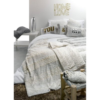 Plaid microfibre, Texto C DESIGN HOME TEXTILE