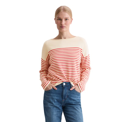 Pull milleraies loose en pur coton bio MARC O'POLO