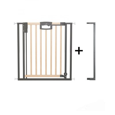 Barrière de porte à pression Easylock Plus bois/metal 88,5 cm 96,5 cm Nature GEUTHER