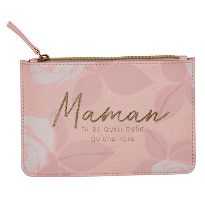 Pochette zippée imprimé floral MAMAN DRAEGER PARIS