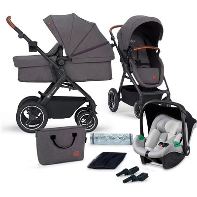 Poussette trio B-Tour gris clair + siège auto KINDERKRAFT
