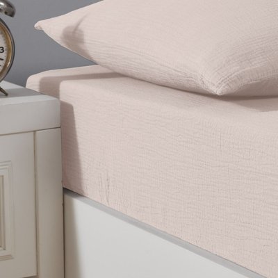 Drap housse en gaze de coton bonnet 30 cm LOFT SENSEI MAISON