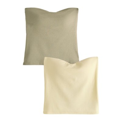 Top bandeau coton côtelé soutien intégré NEXT
