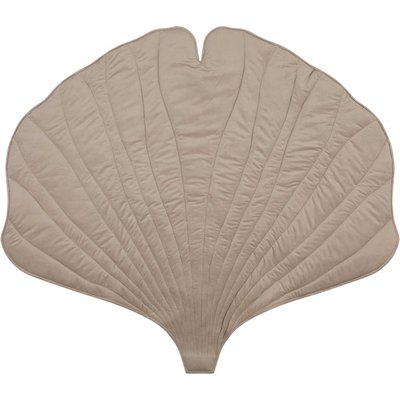 Tapis enfant en lin, forme feuille, Ginkgo biloba RECOLLECTION