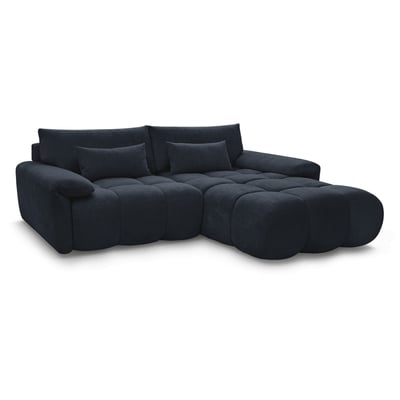 Canapé d'angle fixe 3 places en tissu texturé, IVANE BOBOCHIC