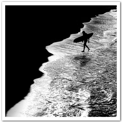 Poster surf au clair de lune HEXOA