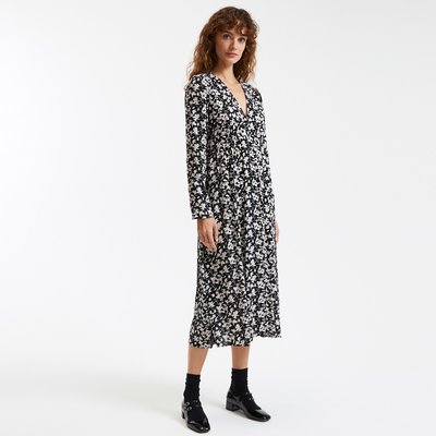 Robe droite imprimé graphique, longueur midi LA REDOUTE COLLECTIONS