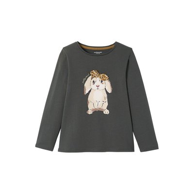 Tee-shirt fantaisie motif en relief manches longues VERTBAUDET