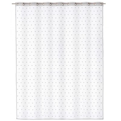 Voilage à Œillets Blanc Motifs Pois - Longueur 260cm WADIGA