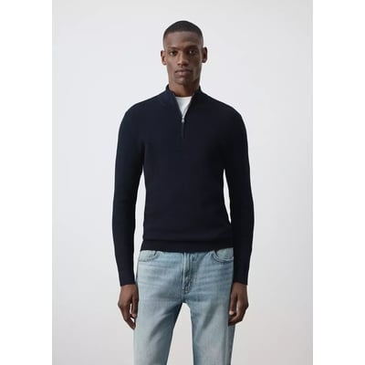 Pull-over maille fine fermeture Éclair MANGO MAN