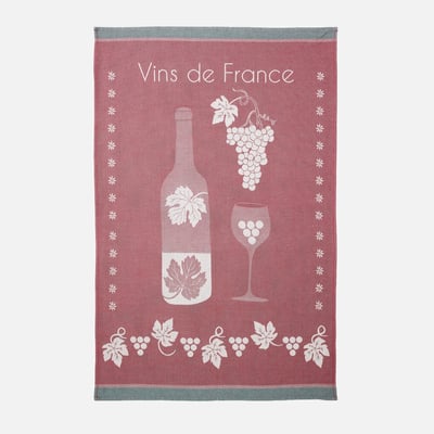 Torchon jacquard en coton CÔTÉ VIGNE COUCKE