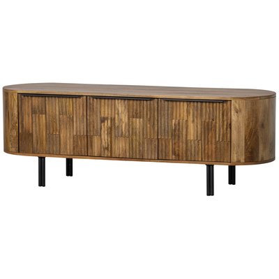 Meuble TV 3 portes en bois manguier EFFORTLESS BEPUREHOME