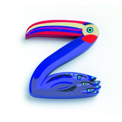 Lettre animaux en bois Z DJECO