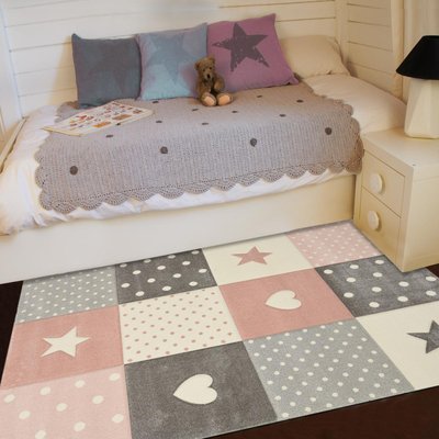 Tapis enfant tissé MINIKIDS UN AMOUR DE TAPIS
