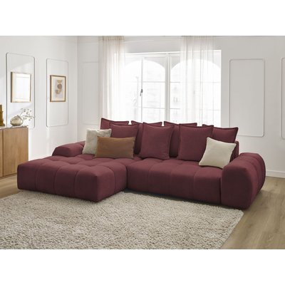 Canapé d'angle convertible 3 places en tissu chiné, EVEREST BOBOCHIC