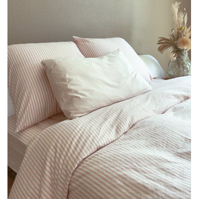 Housse de couette Adulte Percale de Coton Bio RAYÉ KADOLIS