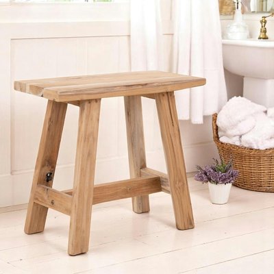 Tabouret en teck NARA PIER IMPORT