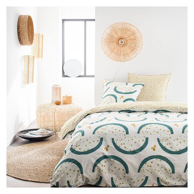 Parure de lit coton 2 personnes imprimé graphique SUNSHINE TODAY