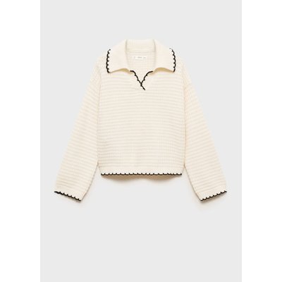 Pull-over maille col revers MANGO KIDS