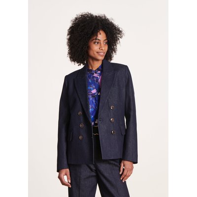 Veste de blazer en denim brut LA FEE MARABOUTEE