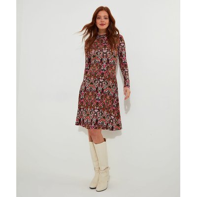 Robe imprimée en jersey, col montant JOE BROWNS