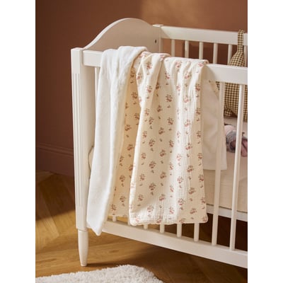 Plaid gaze de coton et micro-polaire CYRILLUS