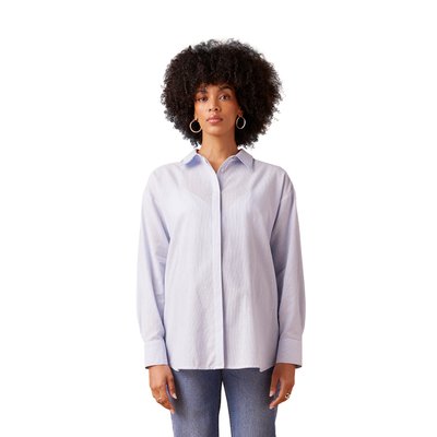 Chemise rayée grossesse et allaitement  en coton bio ENVIE DE FRAISE