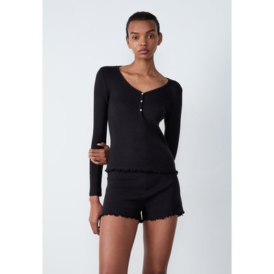 T-shirt manches longues en coton en pointelle POLLIN ETAM